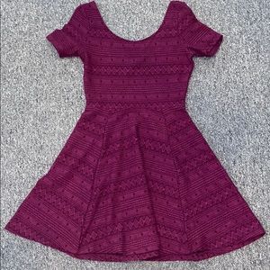 Maroon H&M Skater Dress